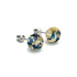 Sandstone Flame | .925 Sterling Silver | Firefly Glass Stud Earrings